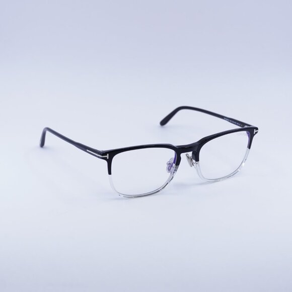 Tom Ford FT5699-B 005 Eyeglasses Black with Crystal 53mm Square Frame - Picture 7 of 9